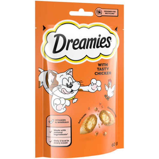 Dreamies Chicken Cat Treats 60g x 8 Dreamies
