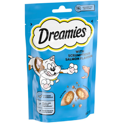 Dreamies Salmon Cat Treats 60g x 8 Dreamies