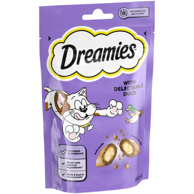 Dreamies Duck Cat Treats 60g x 8 Dreamies