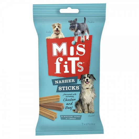 Pedigree Misfits Nasher Sticks Medium 175g x 10 Pedigree