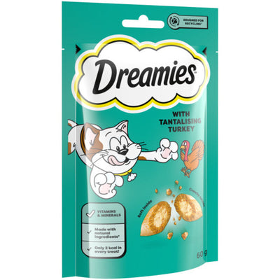 Dreamies Turkey Cat Treats 60g x 8 Dreamies