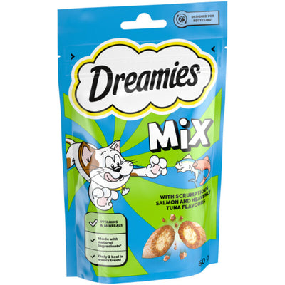 Dreamies Mix Salmon & Tuna Cat Treats 60g x 8 Dreamies