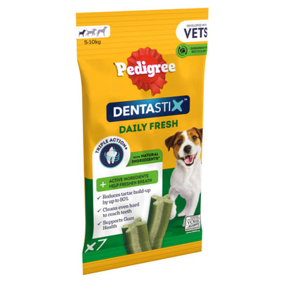 Pedigree Dentastix Fresh Daily Dental Chews Small Dogs 10 x 7 Sticks Pedigree