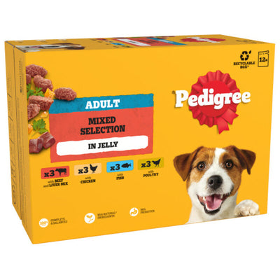 Pedigree Adult Mixed Selection in Jelly 100g x 12 x 4 Pedigree