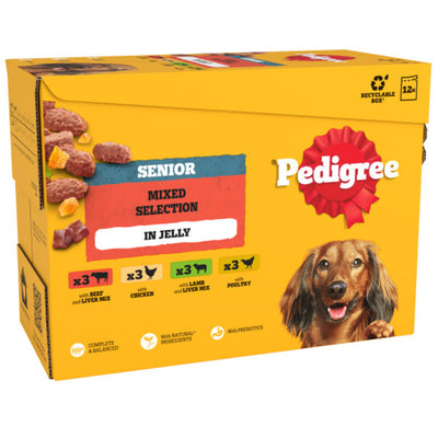 Pedigree Senior Mixed Selection in Jelly 100g x 12 x 4 Pedigree