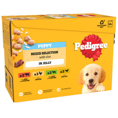 Pedigree Puppy Mixed Selection in Jelly 100g x 12 x 4 Pedigree