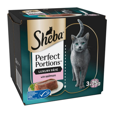 Sheba Perfect Portions with Salmon in Loaf (2x37.5g) x 3 x 8 Sheba