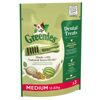 Greenies Original Dog Dental Treats Regular 85g 3 Chews x 6 Greenies