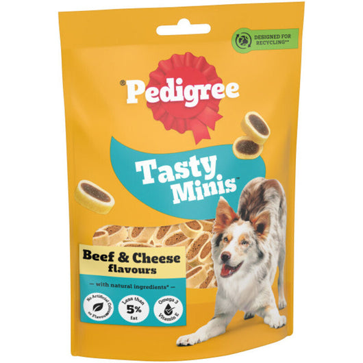 Pedigree Tasty Minis Cheesy Nibble 140g x 8 Pedigree