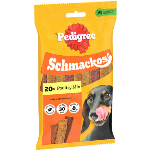 Pedigree Schmackos Poultry 20 sticks x 9 Pedigree