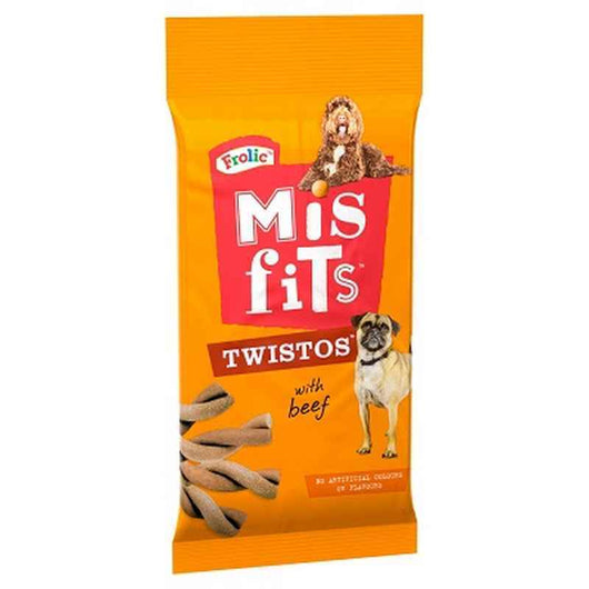 Pedigree Misfits Twistos with Beef 105g x 18 Pedigree