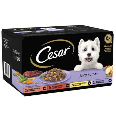Cesar Juicy Hotpot Mixed Selection Gravy Foil 150g x 8 x 3 Cesar