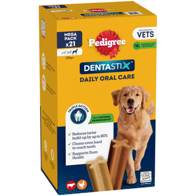 Pedigree Dentastix Daily Dental Chews Large Dog 4 x 21 Sticks Pedigree