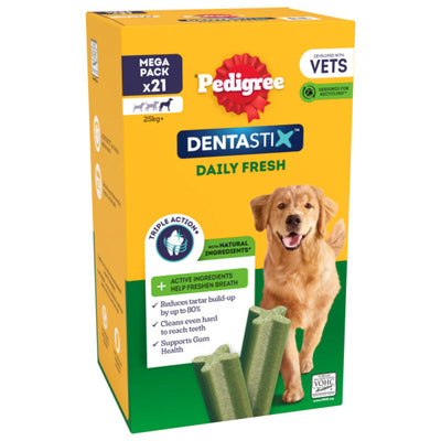 Pedigree Dentastix Fresh Daily Dental Chews Large Dog 4 x 21 Sticks Pedigree