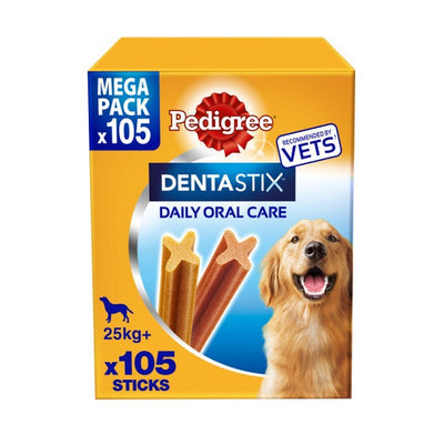 Pedigree Dentastix Daily Dental Chews Large Dog 105 Sticks Pedigree