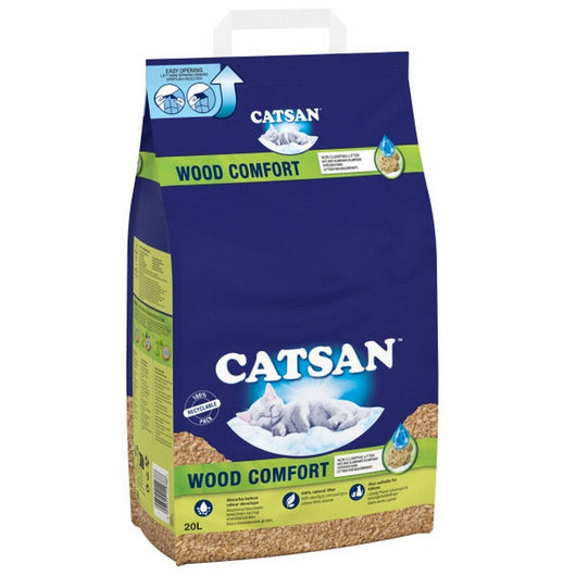 Catsan Wood Comfort Cat Litter 20L Catsan