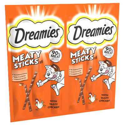 Dreamies Meaty Sticks Chicken Cat Treats 30g x 14 Dreamies