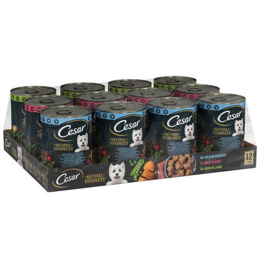 Cesar Tins Natural Goodness Mixed Selection in Loaf 400g x 12 Cesar