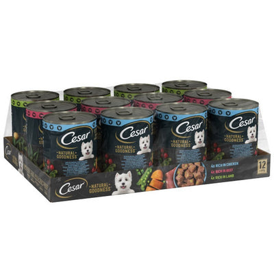 Cesar Tins Natural Goodness Mixed Selection in Loaf 400g x 12 Cesar