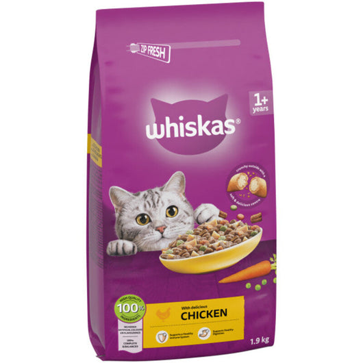Whiskas Dry 1+ Adult Chicken 1.9kg Whiskas