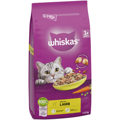 Whiskas Dry 1+ Adult Lamb 1.9kg Whiskas