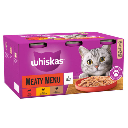 Whiskas 1+ Adult Meaty Menu in Jelly 400g x 6 x 4 Whiskas