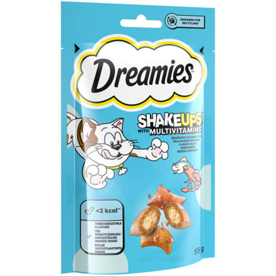 Dreamies Shakeups Seafood Celebrations 55g x 8 Dreamies
