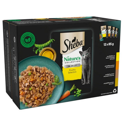Sheba Natures Collection Poultry Selection in Jelly Pouches 85g x 12 x 4 Sheba