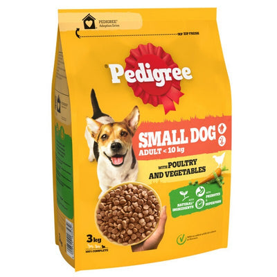 Pedigree Adult Complete Small Poultry & Veg 3kg x 3 Pedigree