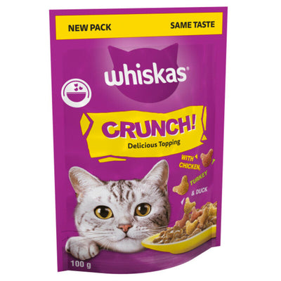 Whiskas Crunch Cat Treats 100g x 10 Whiskas