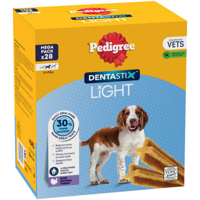 Pedigree Dentastix Light Daily Oral Chew Medium 28 Sticks Pedigree