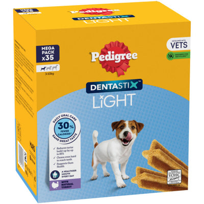 Pedigree Dentastix Light Daily Dental Chews Small 35 Sticks Pedigree