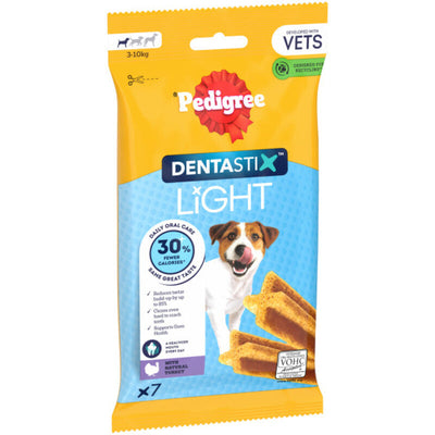 Pedigree Dentastix Light Daily Dental Chew Small Dog 7 Sticks x 6 Pedigree