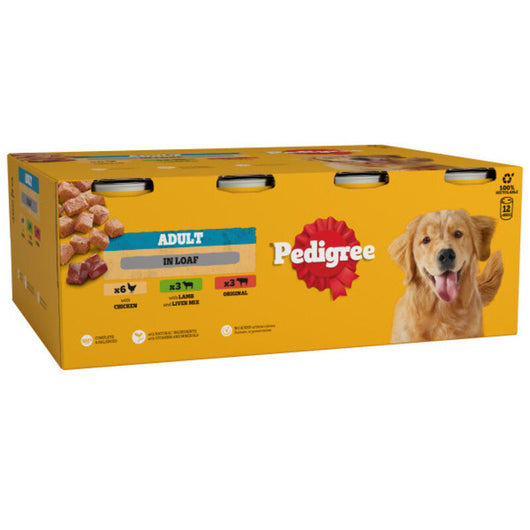 Pedigree Tins Mixed Selection in Loaf 400g x 12 x 2 Pedigree