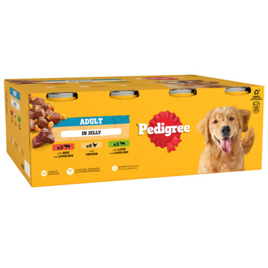 Pedigree Tins Mixed Selection in Jelly 385g x 12 x 2 Pedigree
