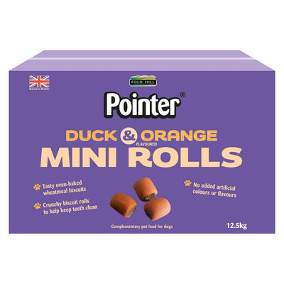 Pointer Duck & Orange Mini Rolls 12.5kg Pointer