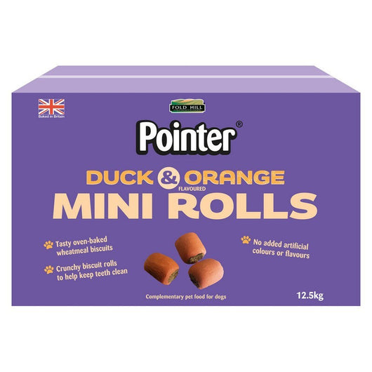 Pointer Duck & Orange Mini Rolls 12.5kg Pointer