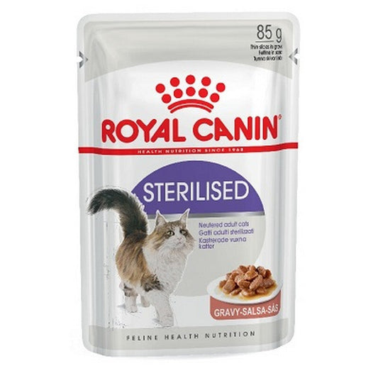 Royal Canin Sterilised Cat Food in Gravy Pouch 85g x 12 Royal Canin