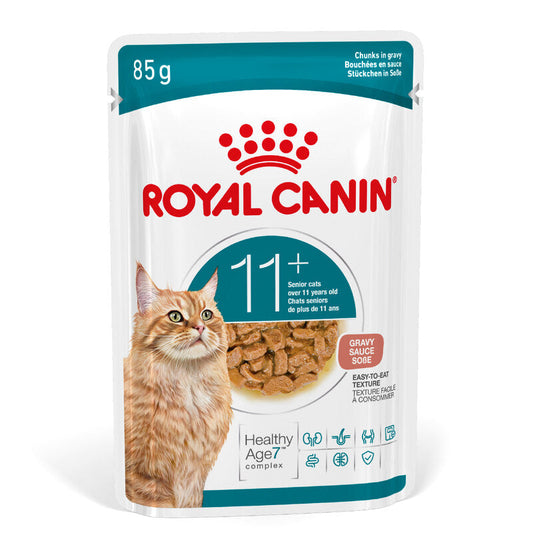 Royal Canin Ageing 11+ Chunks in Gravy Pouches 85g x 12 Royal Canin