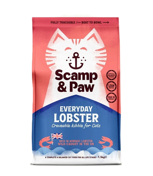 Scamp & Paw Cat Everyday Lobster Complete Dry Food 1.5kg