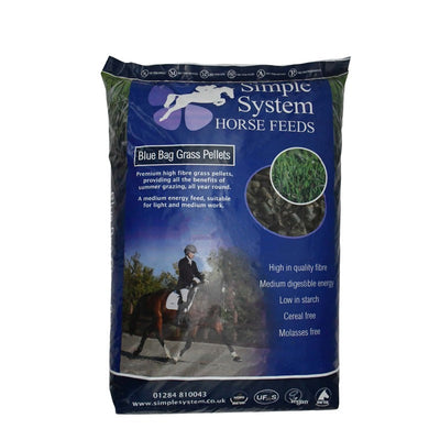 Simple System Blue Bag Grass Pellets 20kg Simple System