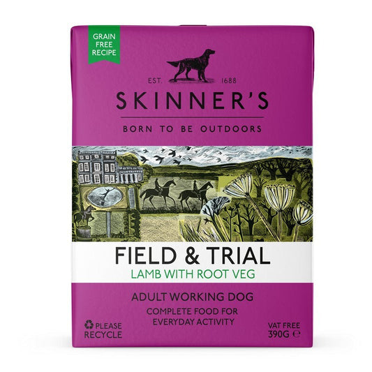 Skinners Field & Trial Adult Grain Free Lamb with Root Veg 390g x 18 Skinners