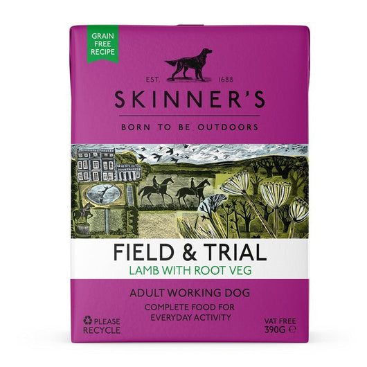 Skinners Field & Trial Adult Grain Free Lamb with Root Veg 390g x 18 Skinners