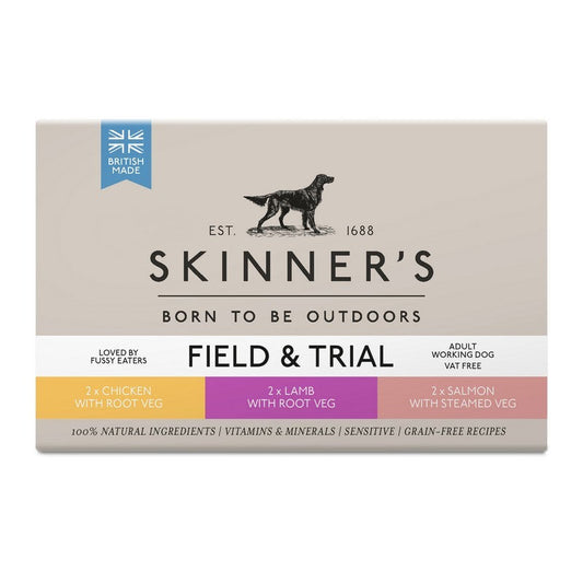 Skinners Field & Trial Adult Grain Free Multipack 390g x 6 Skinners