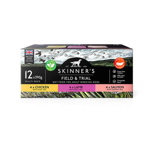 Skinners Field & Trial Adult Grain Free Mix 390g x 12 Skinners