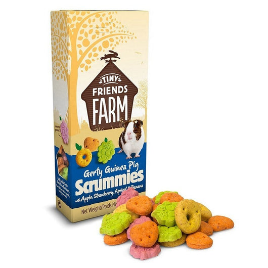 Tiny Friends Farm Gerty Guinea Pig Scrummies Apple & Strawberry 120g x 8 Supreme Pet Food