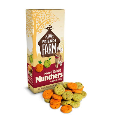 Tiny Friends Farm Russel Rabbit Munchers Carrot & Leek 120g x 8 Supreme Pet Food