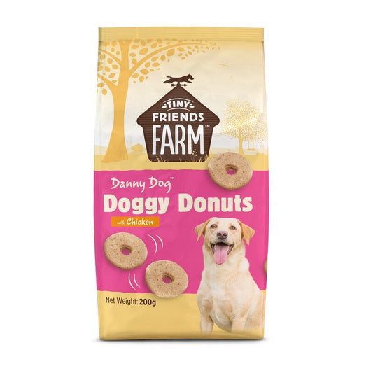 Tiny Friends Farm Danny Dog Doggy Donuts Chicken 200g x 6 Supreme Pet Food