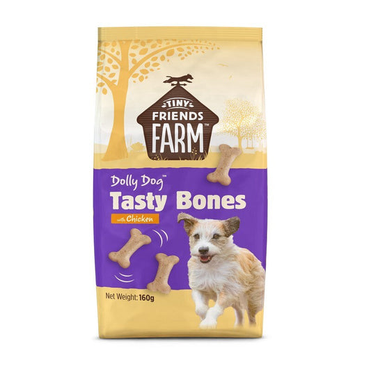 Tiny Friends Farm Dolly Dog Tasty Bones Chicken 160g x 6 Supreme Pet Food