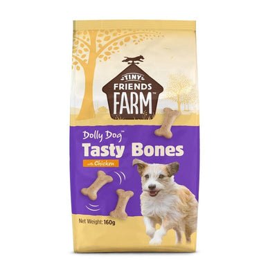 Tiny Friends Farm Dolly Dog Tasty Bones Chicken 160g x 6 Supreme Pet Food